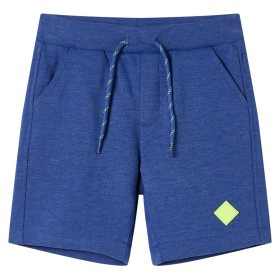 Kindershorts mit blauem Melange-Kordelzug 128 von , Kinderhosen - Ref: Foro24-11907, Preis: 9,12 €, Rabatt: %