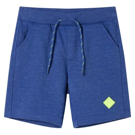 Children's shorts with drawstring blue mélange 128 by , kids pants - Ref: Foro24-11907, Price: 9,04 €, Discount: %