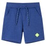 Children's shorts with drawstring blue mélange 128 by , kids pants - Ref: Foro24-11907, Price: 9,12 €, Discount: %