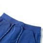 Pantalones cortos infantiles con cordón azul mélange 128