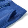 Pantalones cortos infantiles con cordón azul mélange 128