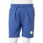 Children's shorts with drawstring blue mélange 128 by , kids pants - Ref: Foro24-11907, Price: 9,04 €, Discount: %
