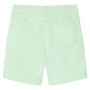 Pantalones cortos infantiles con cordón verde chillón 140