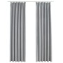 Verdunkelungsvorhänge mit Haken 2 Stück grau 140x175 cm von vidaXL, Vorhänge und Gardinen - Ref: Foro24-134467, Preis: 41,15 ...