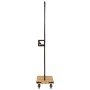 Rollgarderobe aus massivem Mangoholz und Eisen 90x35x190 cm von , Hut- und Garderobenständer - Ref: Foro24-358580, Preis: 116...