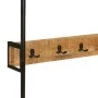 Perchero con ruedas madera maciza mango y hierro 90x35x190 cm by , Hat and coat racks - Ref: Foro24-358580, Price: 115,36 €, ...