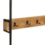 Rollgarderobe aus massivem Mangoholz und Eisen 90x35x190 cm von , Hut- und Garderobenständer - Ref: Foro24-358580, Preis: 116...