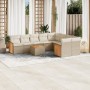 Juego de sofás jardín con cojines beige 10 pzas ratán sintético by , Garden sets - Ref: Foro24-3227990, Price: 611,35 €, Disc...