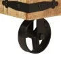 Perchero con ruedas madera maciza mango y hierro 90x35x190 cm by , Hat and coat racks - Ref: Foro24-358580, Price: 115,36 €, ...