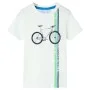 Kurzarm-T-Shirt für Kinder in der Farbe Ecru 128 von , Kinder-T-Shirts - Ref: Foro24-12147, Preis: 8,19 €, Rabatt: %