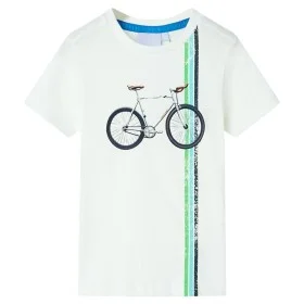 Children's short-sleeved t-shirt in ecru color 104 by , Kids T-shirts - Ref: Foro24-12145, Price: 8,19 €, Discount: %