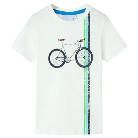 Camiseta de manga corta infantil color crudo 104 de , Camisetas para niños - Ref: Foro24-12145, Precio: 8,19 €, Descuento: %