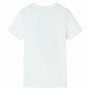 Camiseta de manga corta infantil color crudo 104