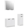 3-teiliges Badezimmermöbelset aus weißem Sperrholz von , Badezimmermöbel - Ref: Foro24-3115868, Preis: 176,31 €, Rabatt: %