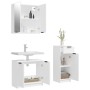 3-teiliges Badezimmermöbelset aus weißem Sperrholz von , Badezimmermöbel - Ref: Foro24-3115868, Preis: 181,45 €, Rabatt: %