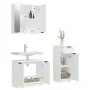 3-teiliges Badezimmermöbelset aus weißem Sperrholz von , Badezimmermöbel - Ref: Foro24-3115868, Preis: 176,31 €, Rabatt: %