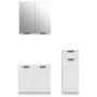 Set de muebles de baño 3 piezas madera contrachapada blanco de , Muebles de baño - Ref: Foro24-3115868, Precio: 176,88 €, Des...