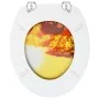 Toilet seats with lid 2 pcs MDF savanna design by , Toilet and bidet seats - Ref: Foro24-3056418, Price: 77,49 €, Discount: %