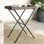 Gray synthetic rattan folding tray table 65x40x75 cm by , Garden tables - Ref: Foro24-365129, Price: 47,63 €, Discount: %