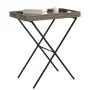 Gray synthetic rattan folding tray table 65x40x75 cm by , Garden tables - Ref: Foro24-365129, Price: 47,63 €, Discount: %