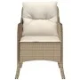 Garden armchairs with cushions 2 units beige synthetic rattan by , Garden chairs - Ref: Foro24-365148, Price: 231,19 €, Disco...