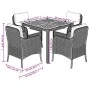 5-teiliges Gartenmöbel-Set mit schwarzen synthetischen Rattankissen von , Gartensets - Ref: Foro24-3211867, Preis: 538,11 €, ...