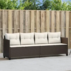 Liege mit braunen synthetischen Rattankissen von , Liegen - Ref: Foro24-368327, Preis: 212,23 €, Rabatt: %