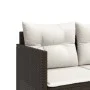 Lounger with brown synthetic rattan cushions by , Loungers - Ref: Foro24-368327, Price: 212,23 €, Discount: %