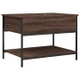 Oak brown metal engineered wood coffee table 70x50x50 cm by , Coffee table - Ref: Foro24-845345, Price: 54,87 €, Discount: %