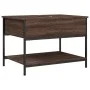 Oak brown metal engineered wood coffee table 70x50x50 cm by , Coffee table - Ref: Foro24-845345, Price: 54,21 €, Discount: %