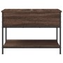 Oak brown metal engineered wood coffee table 70x50x50 cm by , Coffee table - Ref: Foro24-845345, Price: 54,87 €, Discount: %