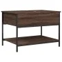 Couchtisch aus eichenbraunem Metallwerkstoff, 70 x 50 x 50 cm von , Couchtisch - Ref: Foro24-845345, Preis: 54,21 €, Rabatt: %