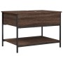 Oak brown metal engineered wood coffee table 70x50x50 cm by , Coffee table - Ref: Foro24-845345, Price: 54,87 €, Discount: %