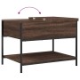 Oak brown metal engineered wood coffee table 70x50x50 cm by , Coffee table - Ref: Foro24-845345, Price: 54,87 €, Discount: %