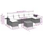Gartensofa-Set mit beigem Kissenmix, 8-teilig aus PE-Rattan von , Gartensets - Ref: Foro24-3257025, Preis: 483,40 €, Rabatt: %