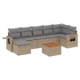 Gartensofa-Set mit beigem Kissenmix, 8-teilig aus PE-Rattan von , Gartensets - Ref: Foro24-3257004, Preis: 513,19 €, Rabatt: %