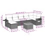 Gartensofa-Set mit beigem Kissenmix, 8-teilig aus PE-Rattan von , Gartensets - Ref: Foro24-3257004, Preis: 513,19 €, Rabatt: %