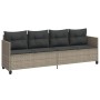 Sonnenliege mit hellgrauen synthetischen Rattankissen von , Liegen - Ref: Foro24-368331, Preis: 216,81 €, Rabatt: %
