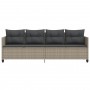 Sonnenliege mit hellgrauen synthetischen Rattankissen von , Liegen - Ref: Foro24-368331, Preis: 216,81 €, Rabatt: %