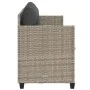 Sun lounger with light gray synthetic rattan cushions by , Loungers - Ref: Foro24-368331, Price: 213,08 €, Discount: %