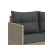 Sun lounger with light gray synthetic rattan cushions by , Loungers - Ref: Foro24-368331, Price: 213,08 €, Discount: %