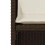 Garden chairs and table with cushions 3 pieces brown PE rattan by , Garden sets - Ref: Foro24-365065, Price: 165,83 €, Discou...