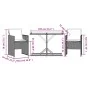 Gartenstühle und Tisch mit Kissen 3 Stück braunes PE-Rattan von , Gartensets - Ref: Foro24-365065, Preis: 168,64 €, Rabatt: %