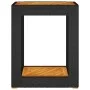 Garden side table with black PE rattan wood top 60x40x75 cm by , Garden tables - Ref: Foro24-366303, Price: 83,21 €, Discount: %