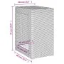 Garden side table with black PE rattan wood top 60x40x75 cm by , Garden tables - Ref: Foro24-366303, Price: 83,21 €, Discount: %