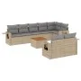 9-piece garden sofa set with beige synthetic rattan cushions by , Modular outdoor sofas - Ref: Foro24-3224652, Price: 590,17 ...