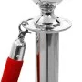 Portable VIP queue barrier, 3 pieces, silver stainless steel. by vidaXL, Warning and protection signs - Ref: Foro24-145731, P...