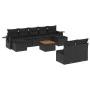 Garden sofa set 10 pieces with black synthetic rattan cushions by , Modular outdoor sofas - Ref: Foro24-3224760, Price: 570,0...