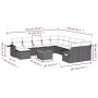 Garden sofa set 12 pieces with black synthetic rattan cushions by , Modular outdoor sofas - Ref: Foro24-3224858, Price: 760,7...