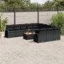 Garden sofa set 12 pieces with black synthetic rattan cushions by , Modular outdoor sofas - Ref: Foro24-3224788, Price: 764,5...